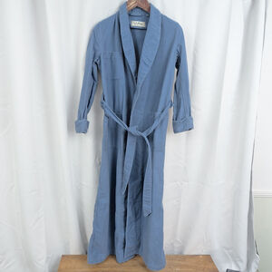 Vintage LL Bean Blue Chamois Flannel Robe